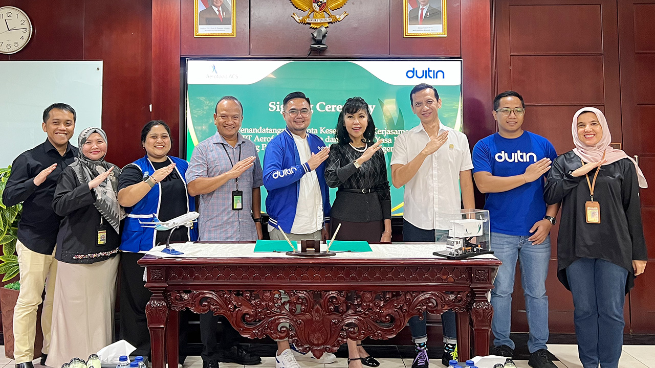 Kita di Bumi dan Kita di Udara : Kebersamaan Aerofood ACS dan Duitin Wujudkan Keberlanjutan